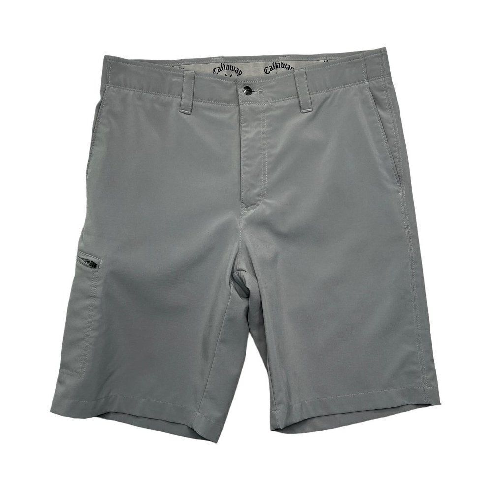 Callaway Men's Gray Flat Front‎ Golf Shorts